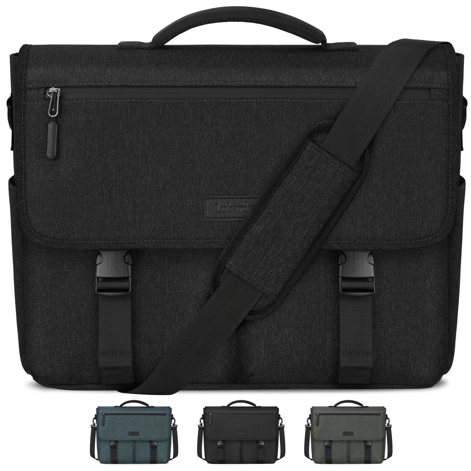 Messenger Bag 15.6 Inch Water-Repellent Laptop Bag Laptop Carrying Case Laptop Briefcases for Men/Women Computer Satchel Business Shoulder Bag